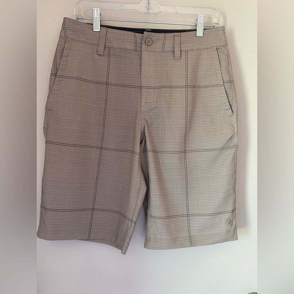 Hang Ten Beige‎ Checkered Men's Shorts